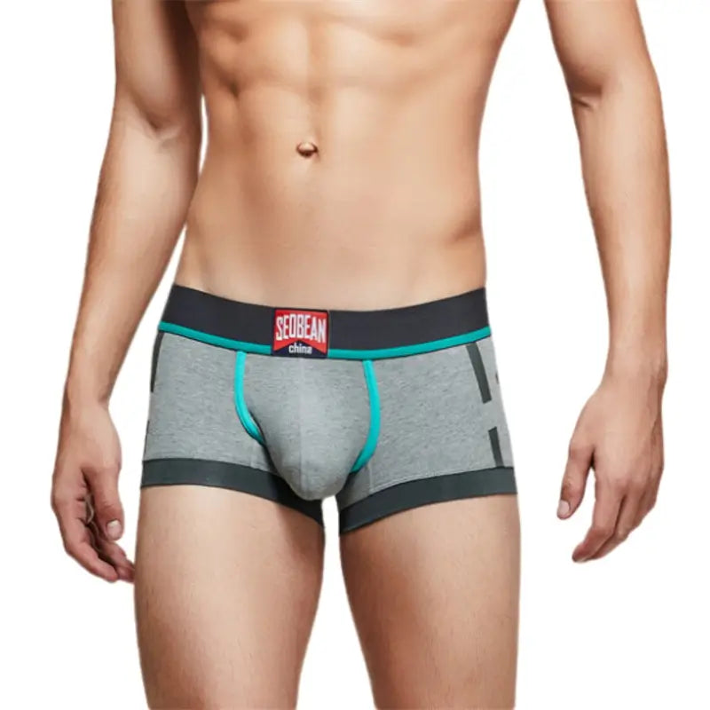 ‌Seobean Low-Rise Cotton Boxer Trunks - Stylish & Comfortable‌ 00202