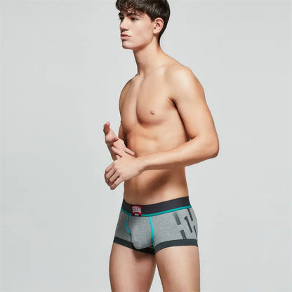 ‌Seobean Low-Rise Cotton Boxer Trunks - Stylish & Comfortable‌ 00202