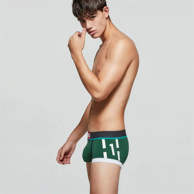 ‌Seobean Low-Rise Cotton Boxer Trunks - Stylish & Comfortable‌ 00202