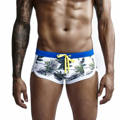 Seobean Men's Swim Trunks - Stylish Digital Print Swimwear for Ultimate Comfort 00801