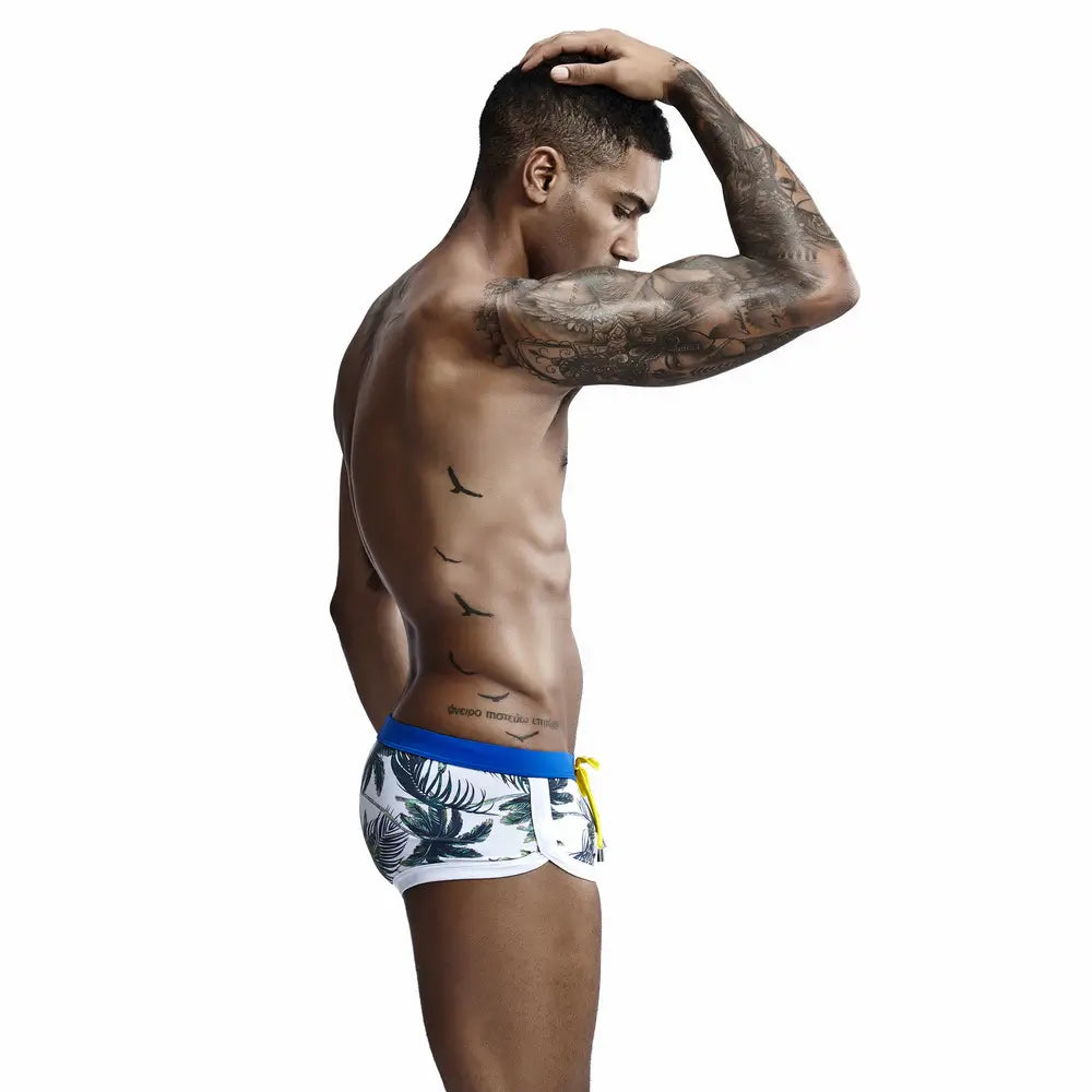 Seobean Men's Swim Trunks - Stylish Digital Print Swimwear for Ultimate Comfort 00801