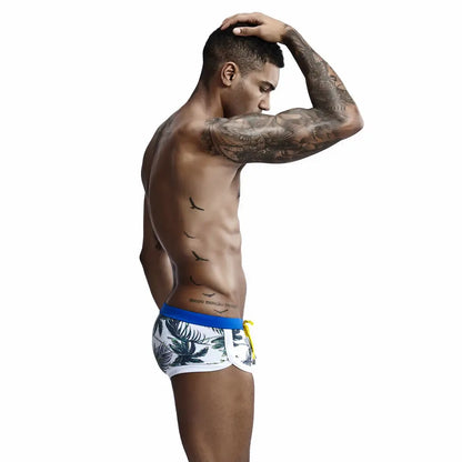 Seobean Men's Swim Trunks - Stylish Digital Print Swimwear for Ultimate Comfort 00801