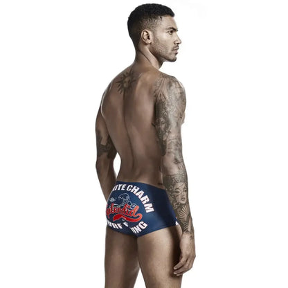 Seobean Men's Swim Boxers - Quick Dry, Stretch Fit Trunks 00803