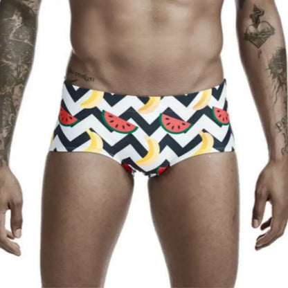 Seobean Men's Swim Boxers - Quick Dry, Stretch Fit Trunks 00803