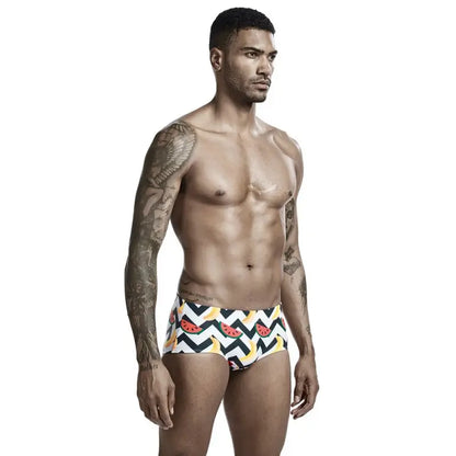 Seobean Men's Swim Boxers - Quick Dry, Stretch Fit Trunks 00803