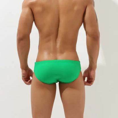 Seobean Men's Cut-Out Swim Briefs - Low Rise, Chlorine-Resistant 00902