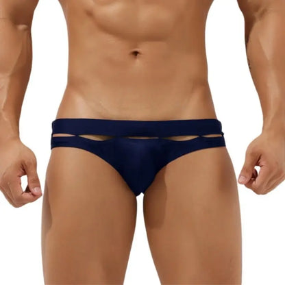 Seobean Men's Cut-Out Swim Briefs - Low Rise, Chlorine-Resistant 00902