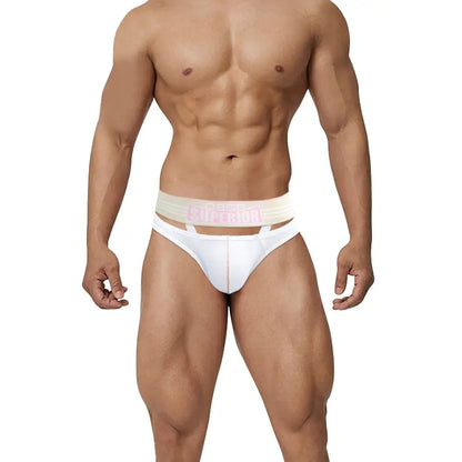 0850 0850 Men's Sexy Low-Rise Cotton Bikini Briefs with Supportive Pouch BS862