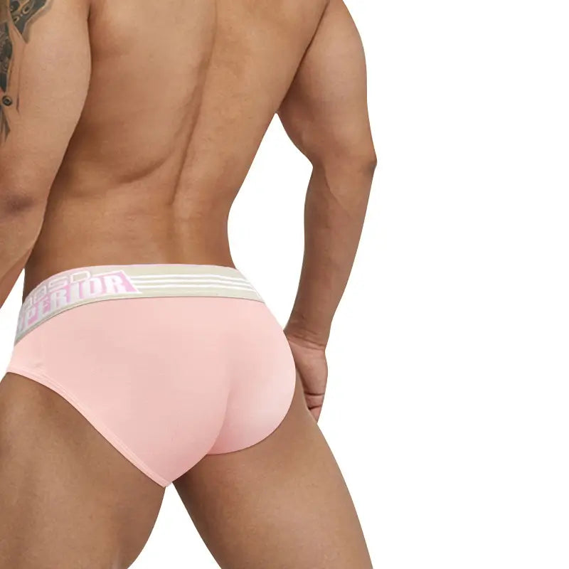 0850 0850 Men's Sexy Low-Rise Cotton Bikini Briefs with Supportive Pouch BS862