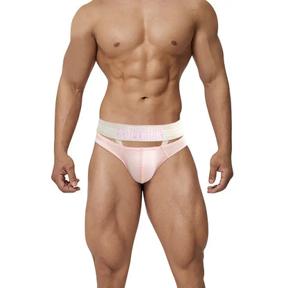 0850 0850 Men's Sexy Low-Rise Cotton Bikini Briefs with Supportive Pouch BS862