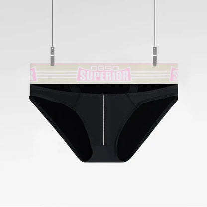 0850 0850 Men's Sexy Low-Rise Cotton Bikini Briefs with Supportive Pouch BS862