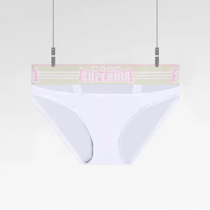 0850 0850 Men's Sexy Low-Rise Cotton Bikini Briefs with Supportive Pouch BS862