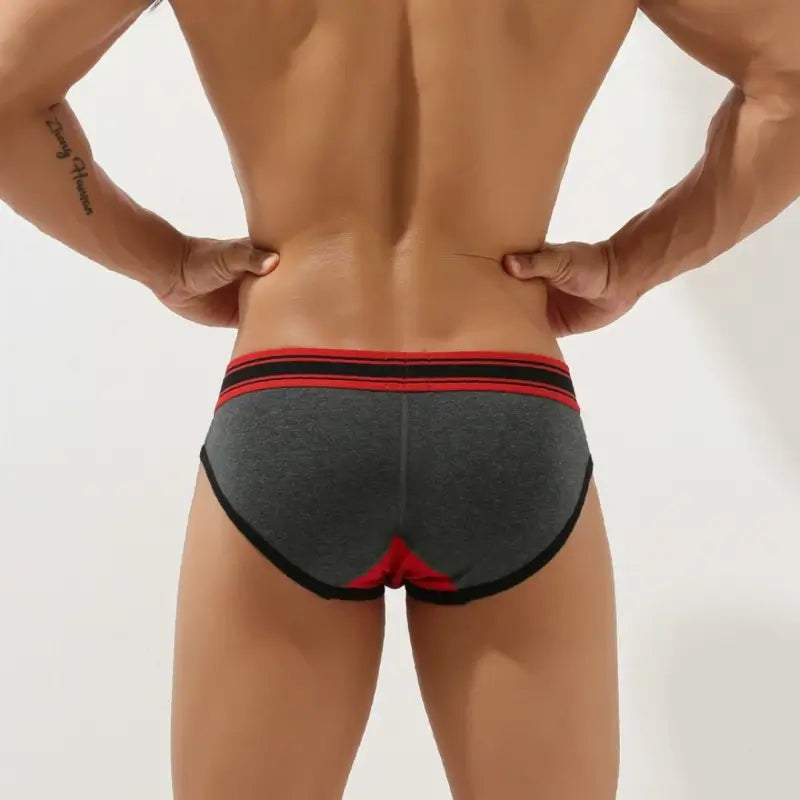 Seobean Men’s Low Rise Briefs, Cotton Spandex Contour Pouch Underwear 10101