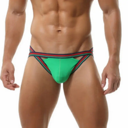 Seobean Men's Jock Strap Breathable Thong Underwear 220107
