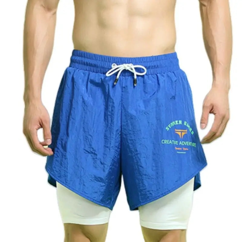 Tauwell 7" Sport Shorts with Built-In Underwear 2-in-1 Gym & Swim Shorts 22501