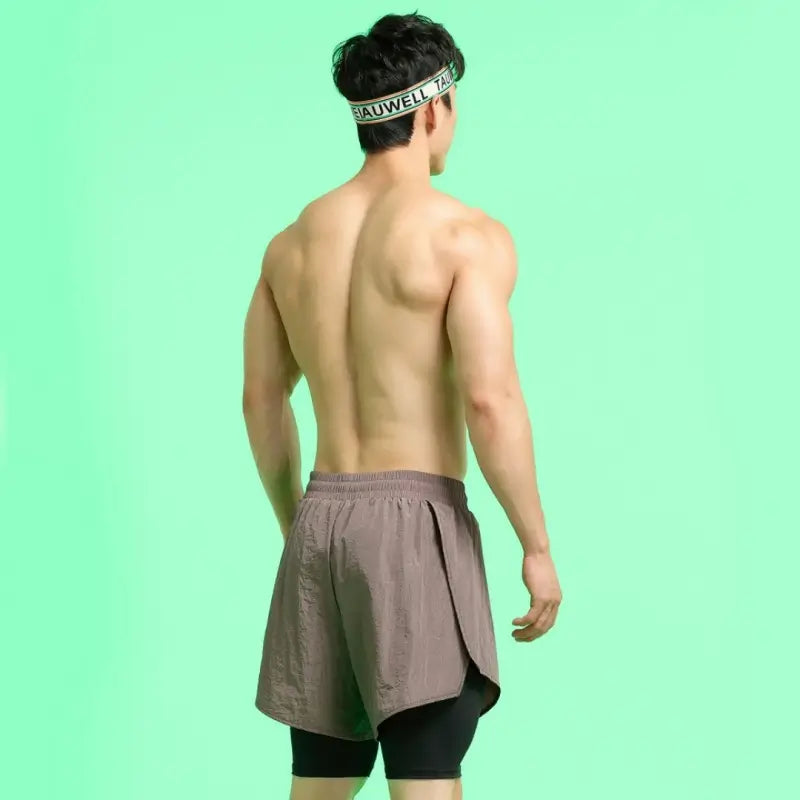 Tauwell 7" Sport Shorts with Built-In Underwear 2-in-1 Gym & Swim Shorts 22501