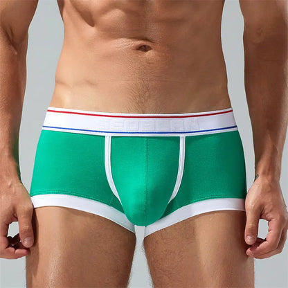 ‌Seobean Men's Underwear with Pouch Low Rise Trunks in Candy Colors‌ 230209