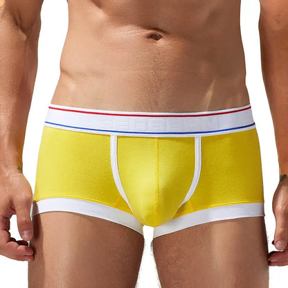 ‌Seobean Men's Underwear with Pouch Low Rise Trunks in Candy Colors‌ 230209