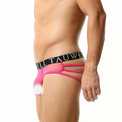 Men's Sexy Mesh String Briefs - Stylish & Comfortable Men's Underwear with Sheer Mesh Design
