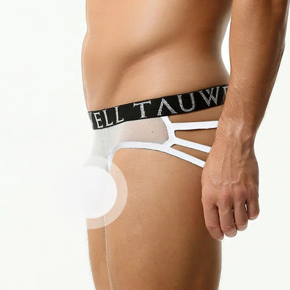 Men's Sexy Mesh String Briefs - Stylish & Comfortable Men's Underwear with Sheer Mesh Design