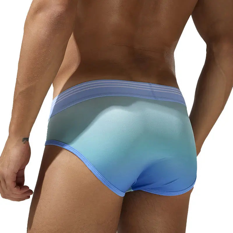 Seobean Men's Gradient Color Briefs - Stylish & Comfortable Sexy Male Underwear 240106