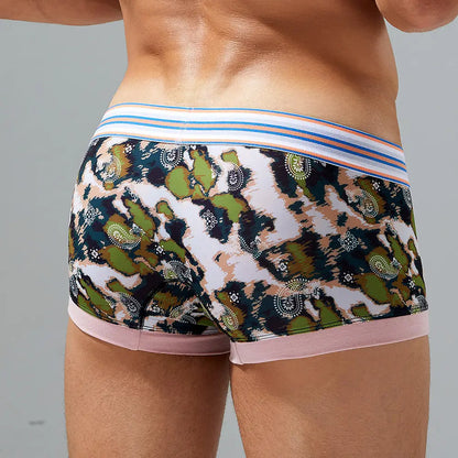 Seobean Men's Camouflage Trunks - Stylish & Comfortable Underwear 240208