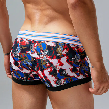 Seobean Men's Camouflage Trunks - Stylish & Comfortable Underwear 240208