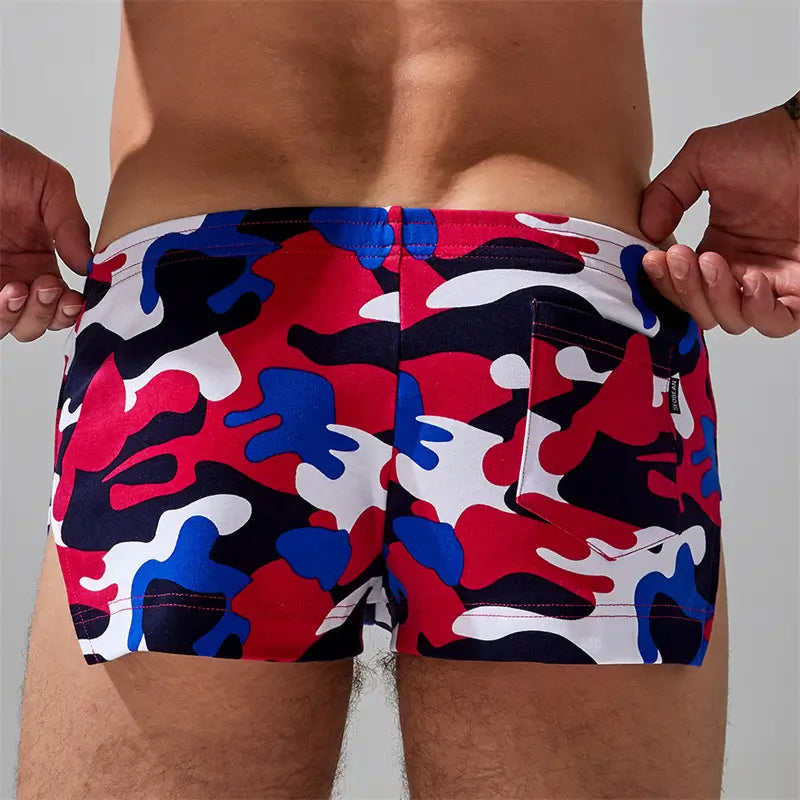 Seobean Men's Camouflage Boxer Shorts - 100% Cotton Comfort for Men 240501