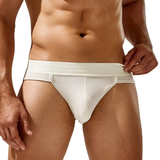 Seobean Low Rise Briefs - Ribbed Men's Underwear, Spicy Lavender 24103