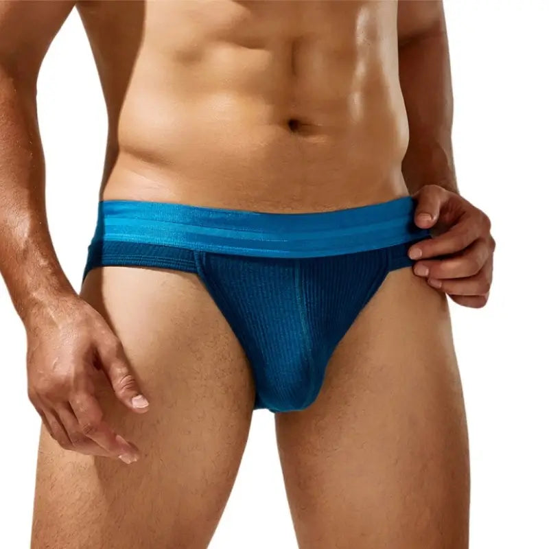 Seobean Low Rise Briefs - Ribbed Men's Underwear, Spicy Lavender 24103