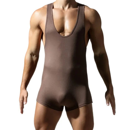 Tauwell Men's Bodysuit – Premium Comfort & Adaptive Fit 24706
