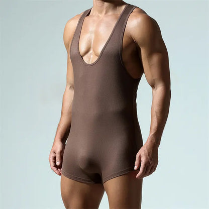Tauwell Men's Bodysuit – Premium Comfort & Adaptive Fit 24706