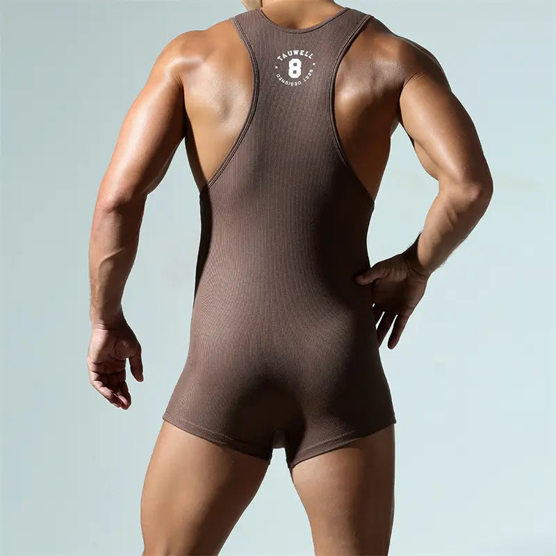Tauwell Men's Bodysuit – Premium Comfort & Adaptive Fit 24706