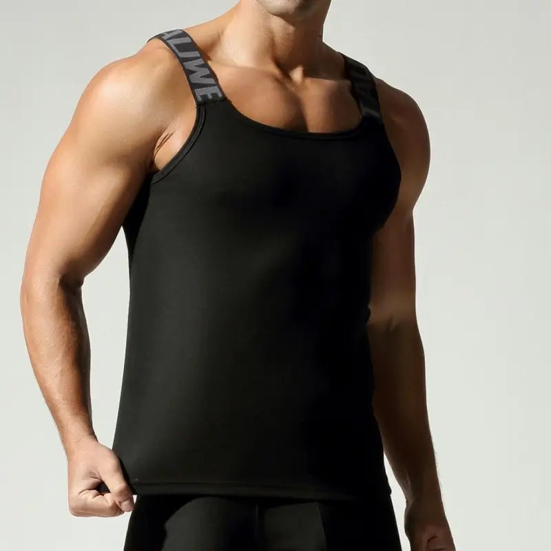 Tauwell Men's Slim-Fit Ribbed Tank Top - Cotton Gym & Casual Wear 25706