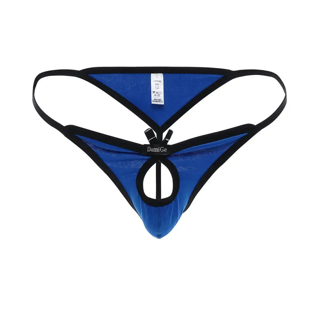 DomiGe Romantic Whisper Men's Cotton Thong Butterfly Front Opening