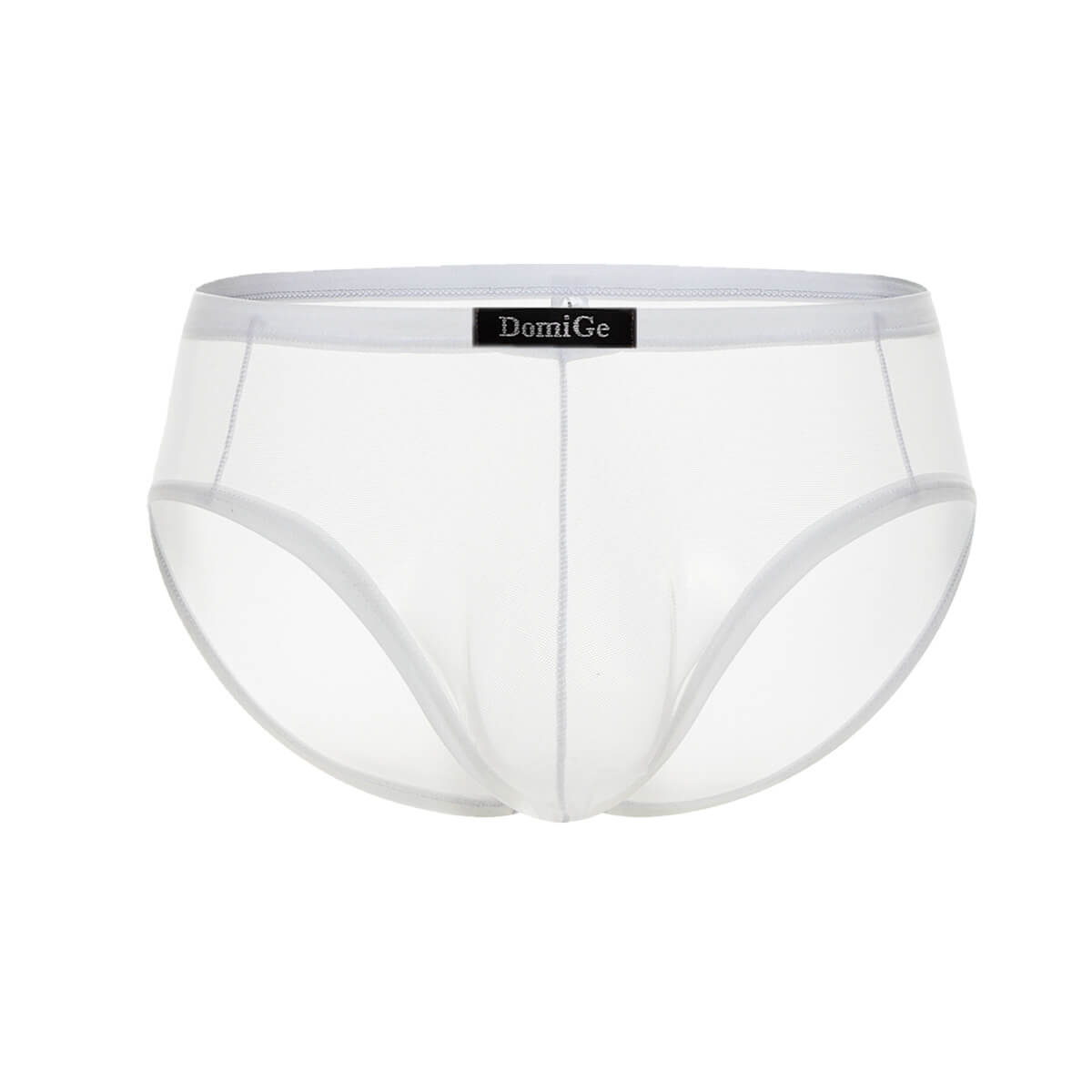 DomiGe Calzoncillos de bikini de malla para hombre - Ropa interior de malla transpirable con cintura elástica