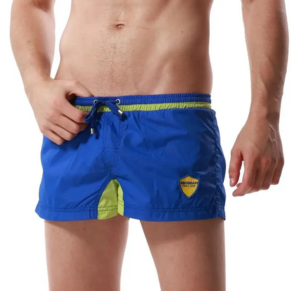 Seobean Men's Boxer Shorts - 100% Nylon Swim Shorts with Built-In Pouch 50603