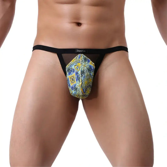 DomiGe Ropa interior de tanga de spandex para hombre: ligera, transpirable y elegante