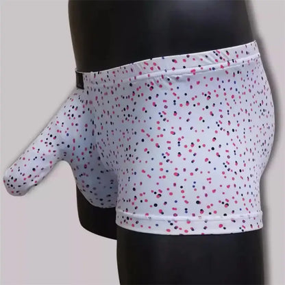 DomiGe Men's Elephant Trunk Underwear Dual Pouch and Elephant Boxer