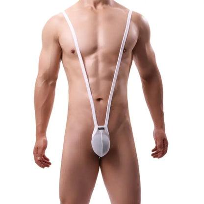 DomiGe Men's Bodysuit: Thong, Sling Bikini & G-String Body Harness