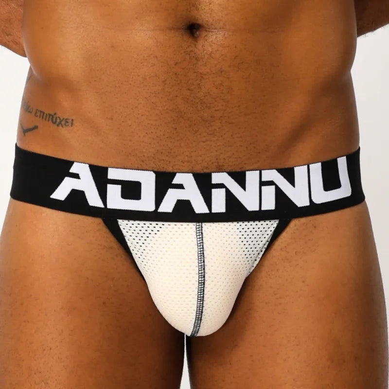 Adannu Jockstrap ADANNU Men's Jockstrap AD139 | Mesh Pouch, Double Strap, Butt-Lifting Thong