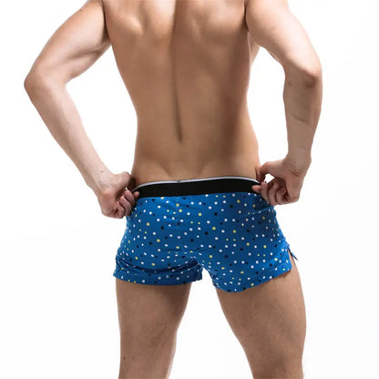 Seobean Men's Cotton Boxer Shorts – Stylish Lingerie for Men 70502