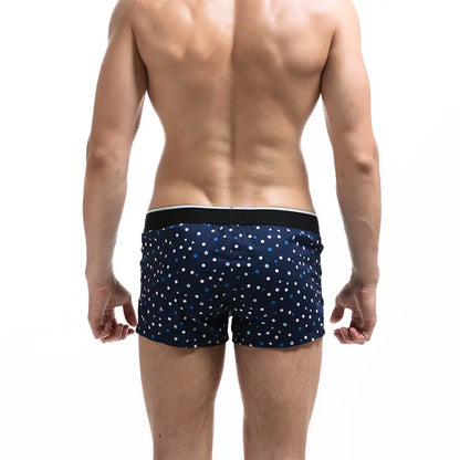 Seobean Men's Cotton Boxer Shorts – Stylish Lingerie for Men 70502