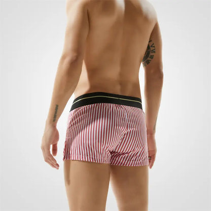 Seobean Stylish 100% Cotton Low-Rise Boxer Shorts for Men 80503