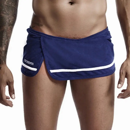 Seobean Men's Cotton Boxer Shorts Breathable Sexy Underwear 90508