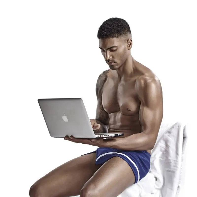 Seobean Men's Cotton Boxer Shorts Breathable Sexy Underwear 90508