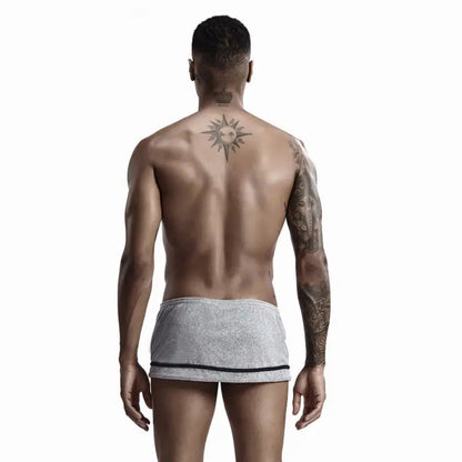 Seobean Men's Cotton Boxer Shorts Breathable Sexy Underwear 90508