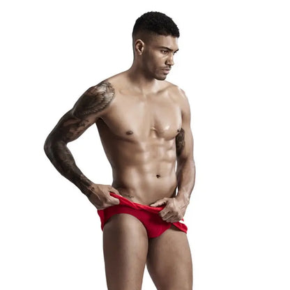 Seobean Men's Cotton Boxer Shorts Breathable Sexy Underwear 90508
