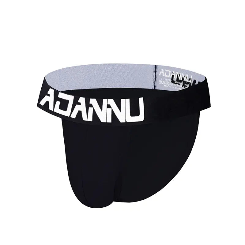 Adannu Men's Bikini Briefs - Ultra Comfortable Men's Underwear with Extra Wide Elastic Belt