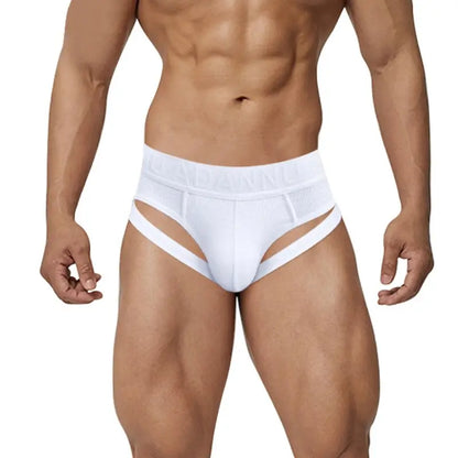 Adannu Men's Sexy Low-Rise Briefs  95% Cotton for Breathable Comfort  AD769